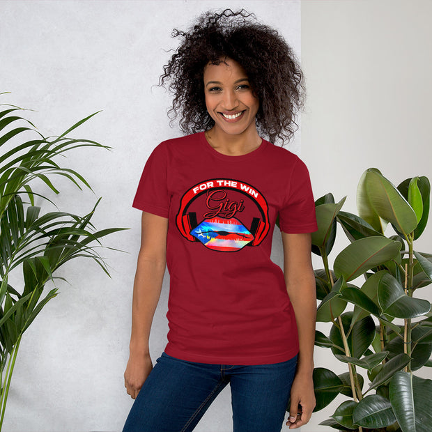 Gigi For The Win Logo Tee – where style meets identity! 🇵🇷💋🎧 - Gigi For The Win
